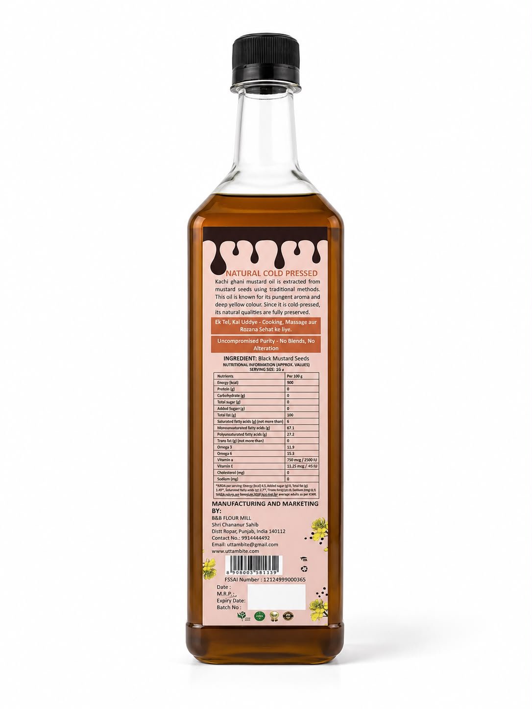 Musturd Oil 1 Litre - Image 2