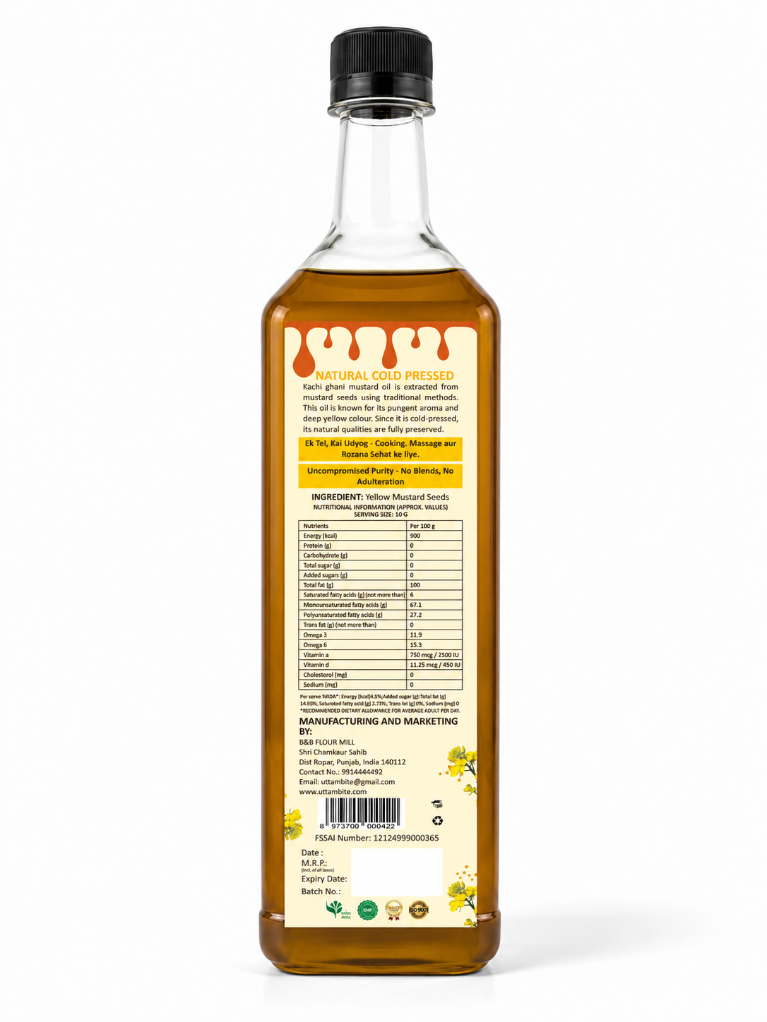 Yellow Mustard Oil - Image 2